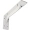 Ekena Millwork Embrey Steel Bracket, Hammered White 2"W x 10"D x 4 3/4"H BKTM02X10X04EBHWH - alternate 1